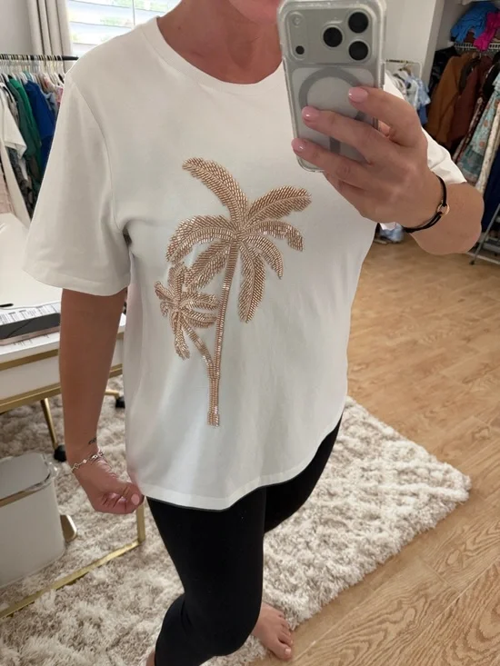 White Short Sleeve Tee - Picture 2 of 5